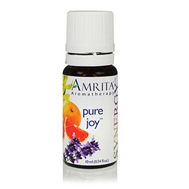 AMRITA Aromatherapy: Pure Joy Synergy Essential Oil Blend - Essential Oil Blend of of Bergamot, Ylang ylang Extra, Lavender Extra, & Pink Grapefruit -Size: 60ML