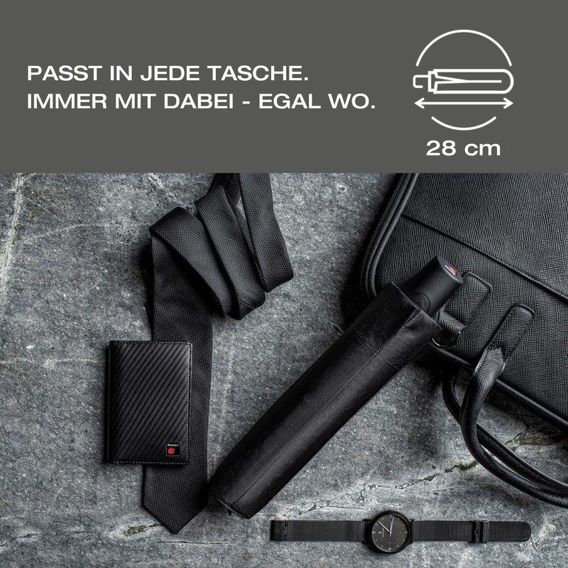 Knirps I.200 Medium Duomatic Pocket Umbrella - Exclusive Handle Design