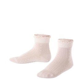 FALKE Kids Romantic Net socks, 1 pair, UK size 9-11.5 (EU 27-30), Pink, cotton mix - Soft cotton, ideal for festive occasions