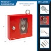 Barska Emergency Key Box with Breakable Glass and Hammer –