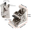 Cokritsm Folding Locking Hinges 90 Degree Foldable Furniture Leg Hinges,