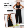 BLENCOT Sleeveless Jumpsuits for Women Dressy Casual V Neck Wide