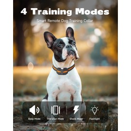 Luxelle Dog Shock Collar with Remote Control – 4200FT Waterproof Training Collar for Small Medium Large Dogs, 4 Modes with Beep Vibration Static, Light Mode, Rechargeable E-Collar, Supports 3 Dogs