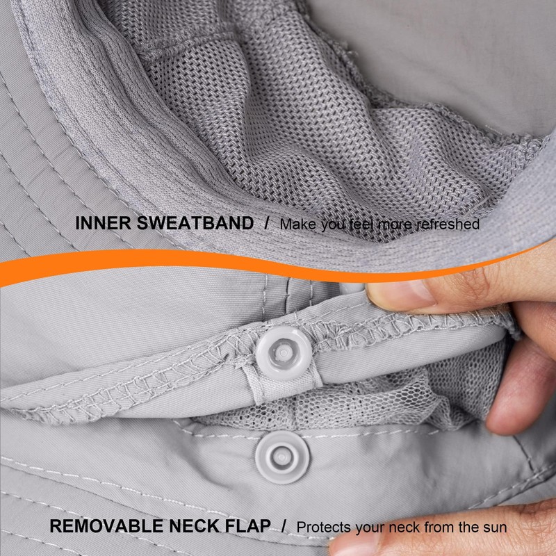 Mosquito Sun Net Hat Cap - Foldable Bug Hat UPF