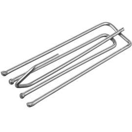 30 Pack Curtain Hooks Metal Curtain Hooks Pinch Pleat Hooks Curtain Pins Tape Heavy Duty Zinc Metal Drapery Pin Hooks, for Pencil Pleat Curtains