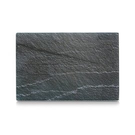 Zeller 26030 Chopping Board 15.5 x 1.2 x 25 cm, Plastic with Chrome Handle