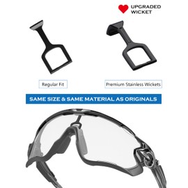 Replacement Wicket for Oakley Jawbreaker OO9290 Sunglass - 1 Piece (Black)