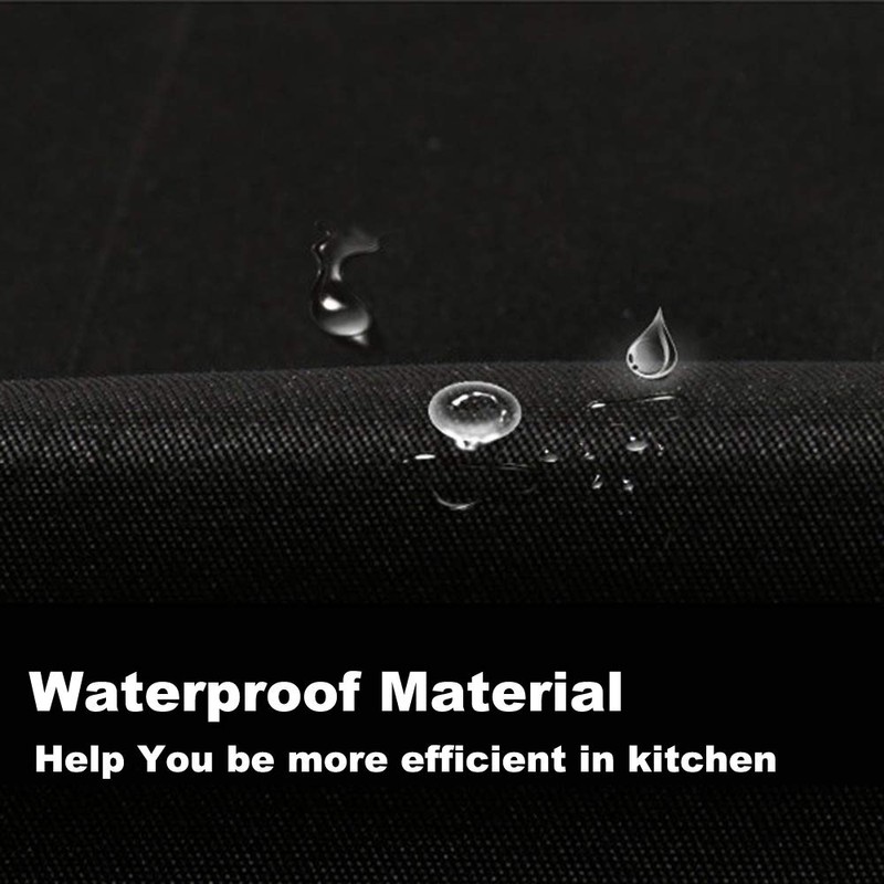 TOPTIE 2 Pack 3 Pockets Waitress Waist Apron, Restaurant Half