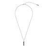 Paul Smith Bicolor Logo Women's Necklace, Silver Stainless Steel, No