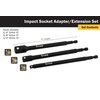 Titan 12086 3-Piece 6-Inch Impact Socket Adapter and Extension Set