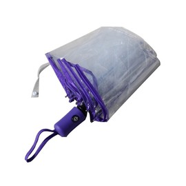 WerFamily Clear Transparent Folding Auto Open Auto Close Umbrella Rainy