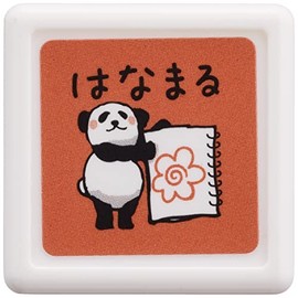Kodomo no Kao 0543-018 Panda Mini Penetrating Stamp Hanamaru (Red)