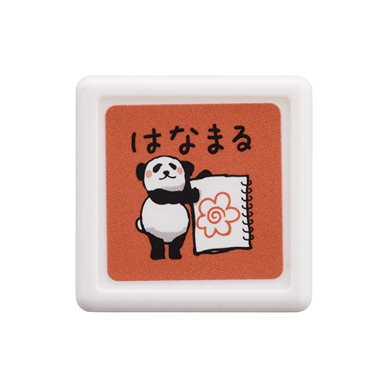 Kodomo no Kao 0543-018 Panda Mini Penetrating Stamp Hanamaru (Red)
