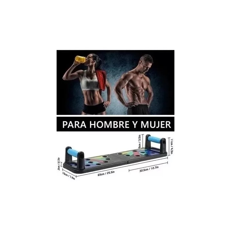 ML Tablero Soporte Barra Lagartijas Push Plegable Gym Portatil