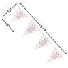 Stunning Rose Gold 30th Birthday Glitz Prismatic Flag Banner (274cm)