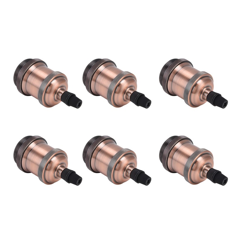 6 Pcs Lamp Holder Metal E26 E27 Screw Retro Lighting