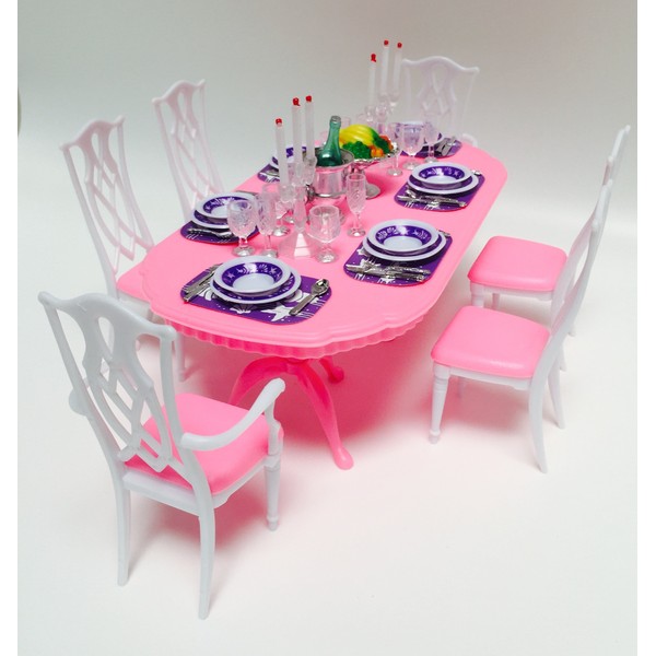 My Fancy Life Dollhouse Furniture - Dining Room Play Set
