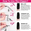 KIRA Nail Tip Clipper Edge Cutter Adjustable Stainless Steel False