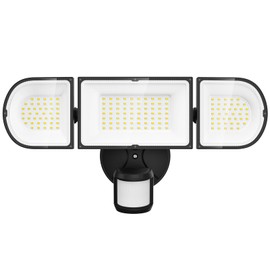 SZPOWER 150W Motion Sensor Lights Outdoor for Outside, 15000LM LED Flood Lights Outdoor Wired Dusk to Dawn, Exterior Security Floodlight Fixture Waterproof IP65, Outdoor Lighting for House, Garage