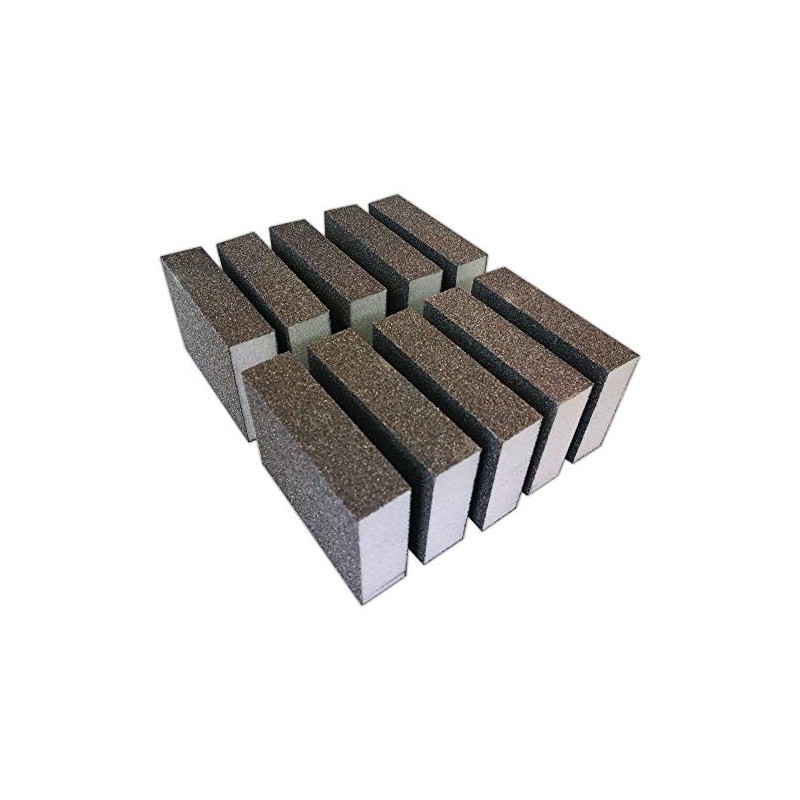 10x Professional Sanding Sponge Set Sanding Block Sanding Fleece Wood