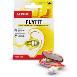Alpine 알파인 플라이핏 - 비행 중 압력 및 귀 예방을 위한 귀마개 비행기 여행 필수품 울트라 소프트 필터가 Alpine FlyFit - Earplugs for Pressure and Ear Protection During Flight Ultra Soft Filter Travel Essential