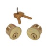 Marks Keyed Alike Pair of 15/16" Mortise cylinders for Iron