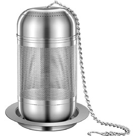 Stainless Steel Tea Infuser Reusable Tea Fine Mesh Tea Infuser Tea Strainer for Loose Leaf Tea Spices and Seasonings (Silvery, One Size)