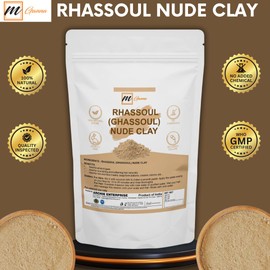 mGanna 100% Natural Moroccan Rhassoul Clay Powder/Nude/Ghassoul Lava Clay Powder for Hair Masks, Creams, Face Masks, Scrubs and Soap Making 908 GMS / 2 LBS