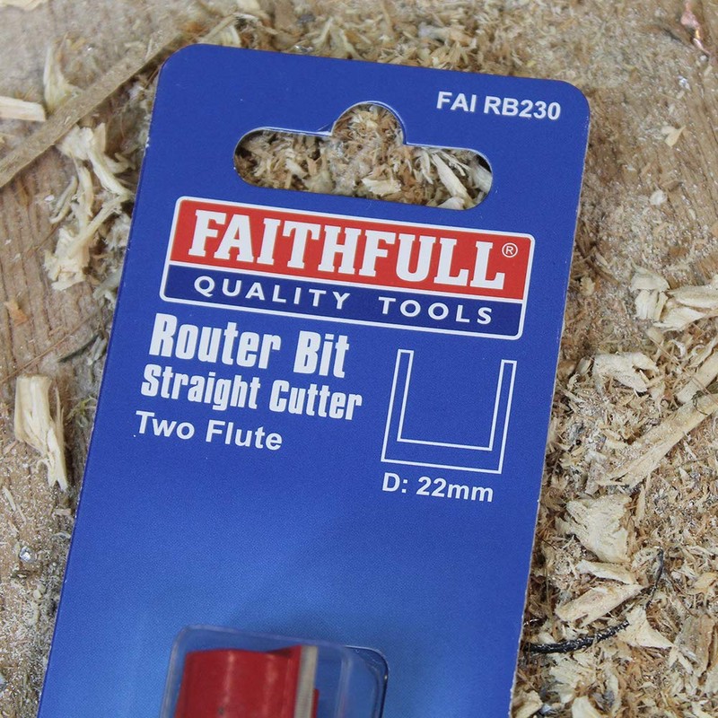 Faithfull FAIRB230 Router Bit TC Two Flute 22.0MM