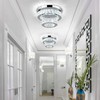 LEONTYNE 12 Inch Mini Chandelier LED Crystal Ceiling Light 2