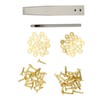 Copper Rivets Burrs Kit Copper Rivets with Setters Rust Proof