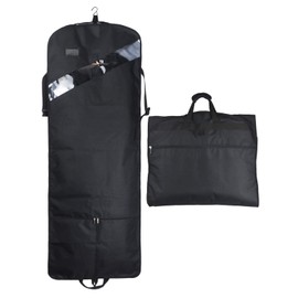 66'' Tri-fold Extra Long Dress Garment Bag, Premium & Breathable Tear-resistant Hanging Suit Cover for Travel and Storage