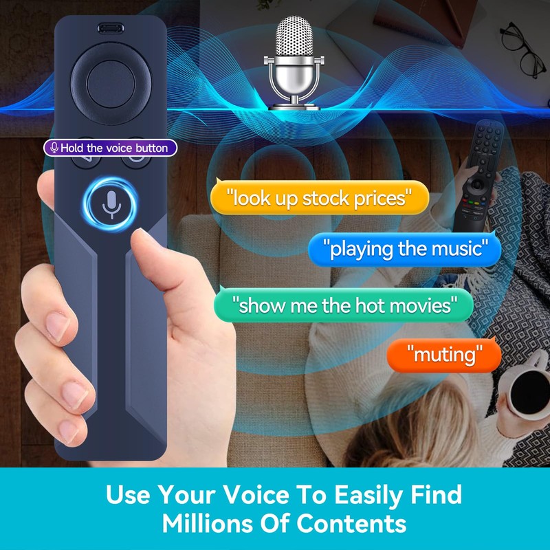 ZWP Replacement Voice Remote Control Compatible for NVIDIA Shield 4K