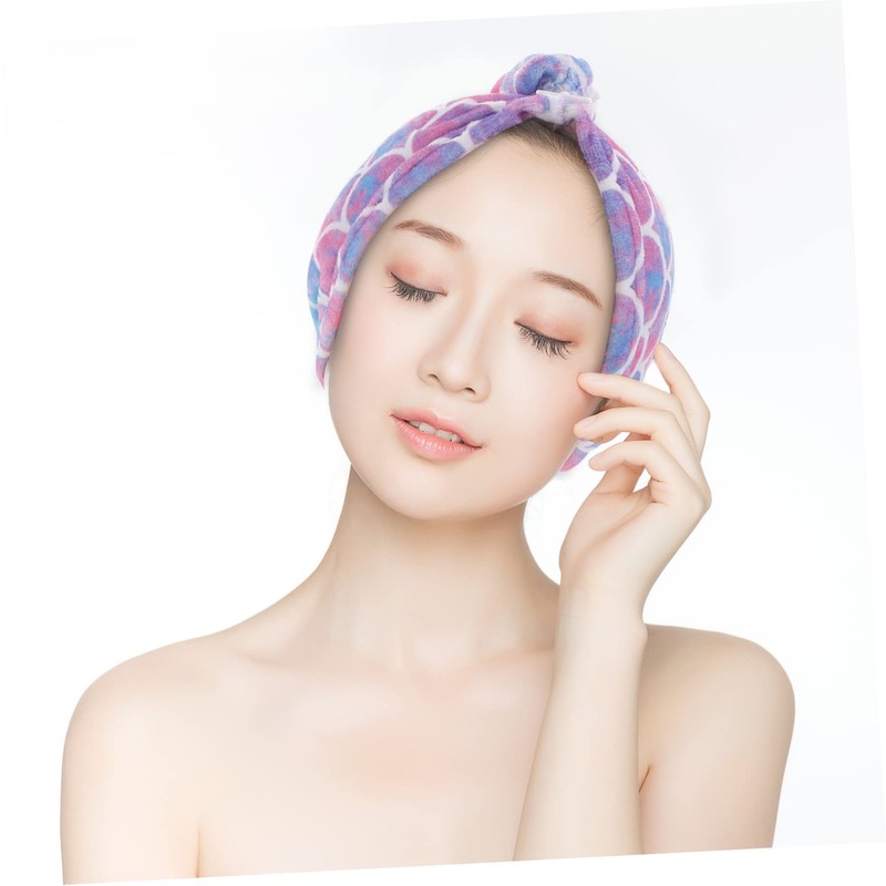 Healeved 2pcs Microfiber Hair Towels for Wet Hair Cute Mermaid