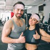 FATTTYCY Unicorn Rainbow Pink Sports Headband for Women Men