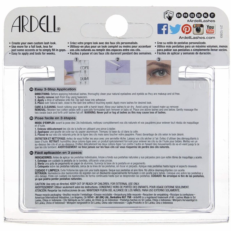 Ardell Duralash Naturals Individual Lashes - Medium Black (Pack of