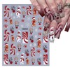 6 Sheets Christmas Nail Art Stickers 3D Self Adhesive Christmas