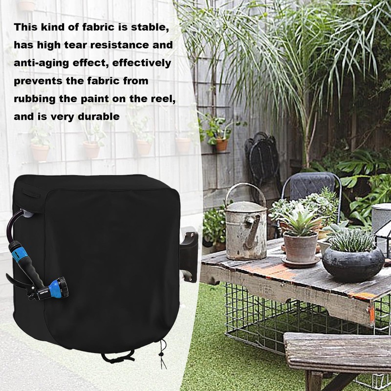 UOIENRT Garden Wall-mounted Hose Reel Cover, Garden Hose Reel Covers,