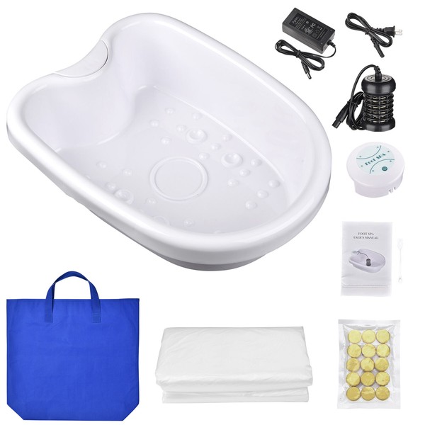 Ionic Detox Foot Bath Basin Machine Kit with Liners Array Bath Spa Health Care