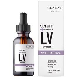 Clara's New York Calming Lavender Facial Serum Cleanses and Soothes, For All Skin Types 30ml
