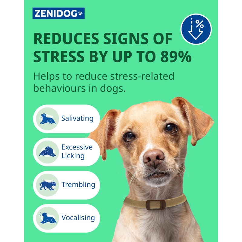 Zenidog Collar for Small Dogs | Calming Pheromones | Reduces