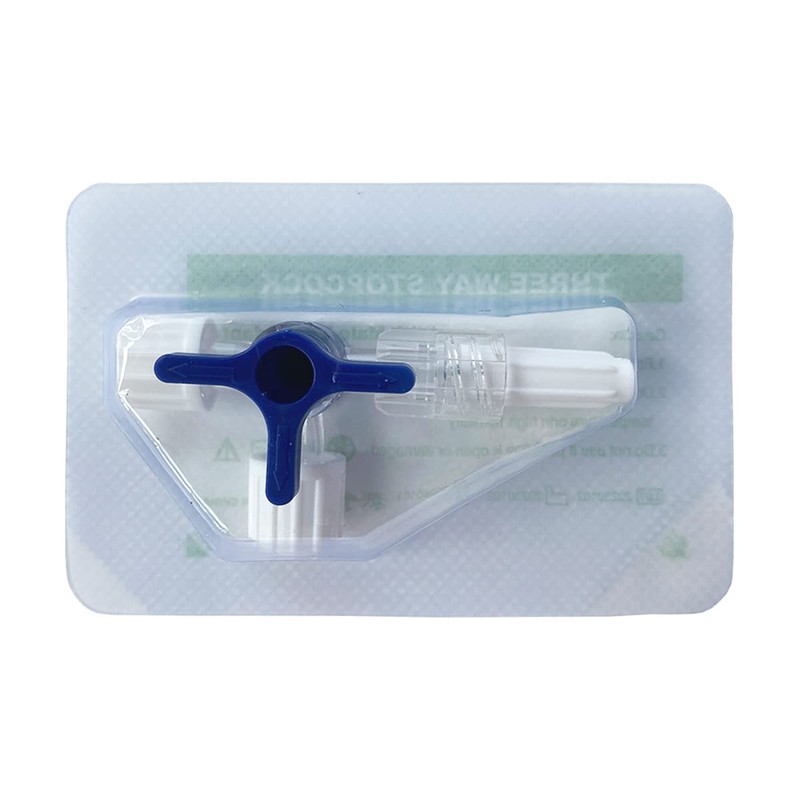 TICOMI 3 Way Stopcocks (Pack of 16), Disposable Laboratory Valve