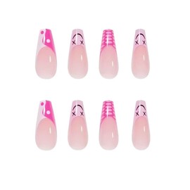 Pink Ballerina False Nails - Long Press on Nails 24pcs