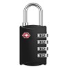 ZHEGE TSA Lock, Suitcase Lock, 4-Digit Padlock, Luggage Lock for