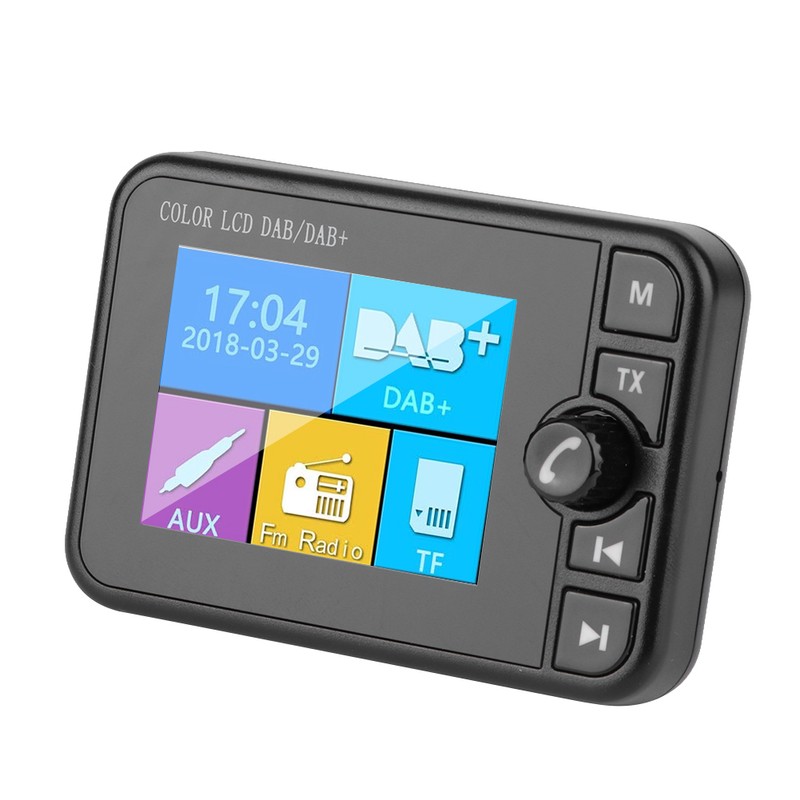 2.4in DAB Car Digital Radio Bluetooth Receiver with FM Transmitter