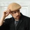 Gajaous Wool Blend Men's Newsboy Caps, Classic Flat Cap Ivy