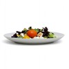 Porcelain Shallow Dinner Plates, 10.25 Inch Diameter, White, Bistro-Style, Microwave