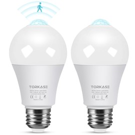 Motion Sensor Light Bulbs, 13W (100Watt Equivalent), Motion Activated Dusk to Dawn Security LED Bulb, 5000K Daylight, Energy-Efficient, for Indoor and Outdoor Lighting, Porch, Stairs, Hallway 2Pack