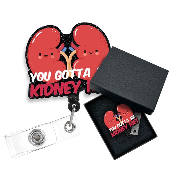 Cusrtyh, You Gotta Be Kidney Me Funny Renal Nurse Retractable