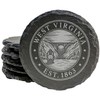 West Virginia Bridge Slate Coasters Set of 8 - Rustic